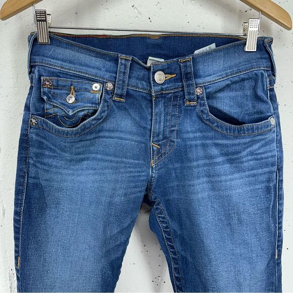 True Religion Men’s size 28 x 33 Skinny Flap Stretch Jeans - Picture 3 of 15